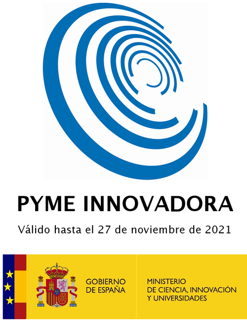 Innovative SME Seal of the Government of Spain, valid until 27 November 2021